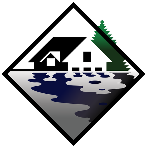 Casa Inundada - Casa Inundada Dibujo Png (500x499)