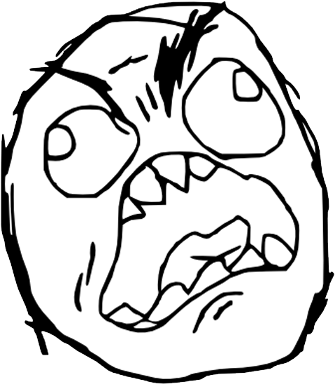 Funny Face Drawing Meme - Rage Face (650x650)