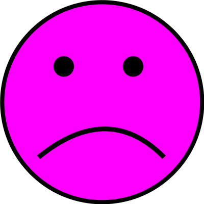 Orange Sad Face Clipart Clipartix - Sad Smiley (400x400)