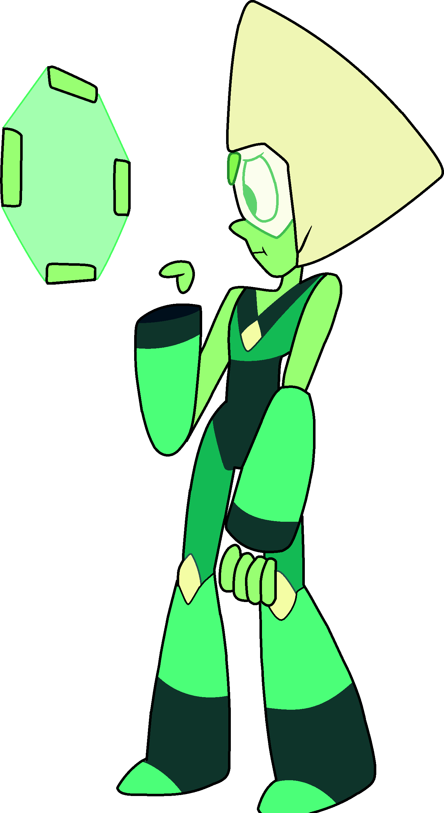 Peridot Makes A Silly Face And Looks At Her Screen - May 11 (1410x2582)