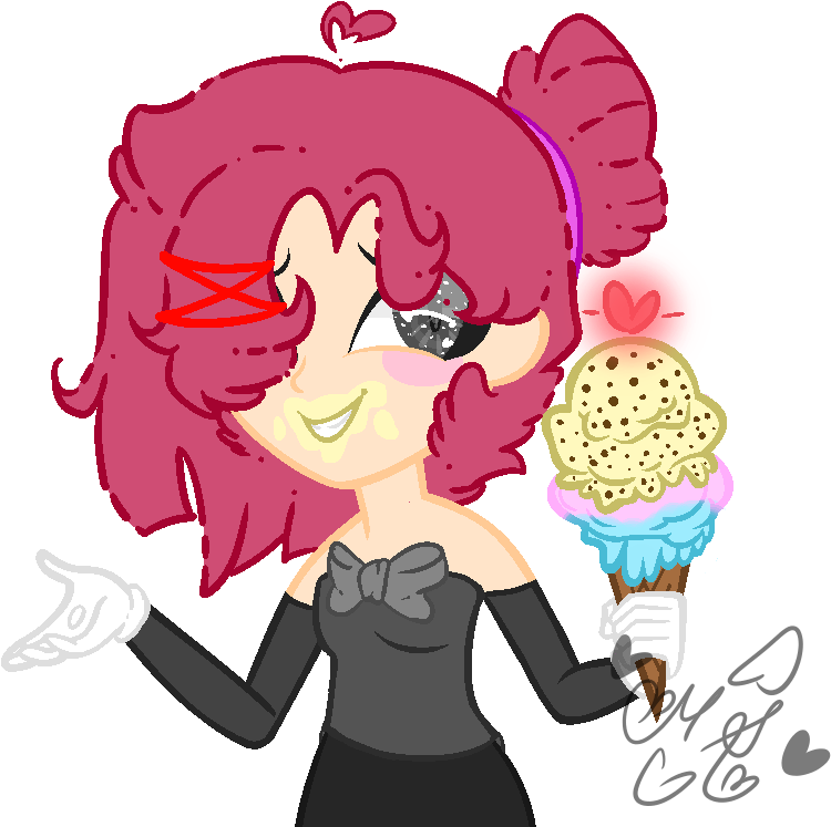 This Is My Isn't My Second Time Eating Ice Cream By - Art (859x757)