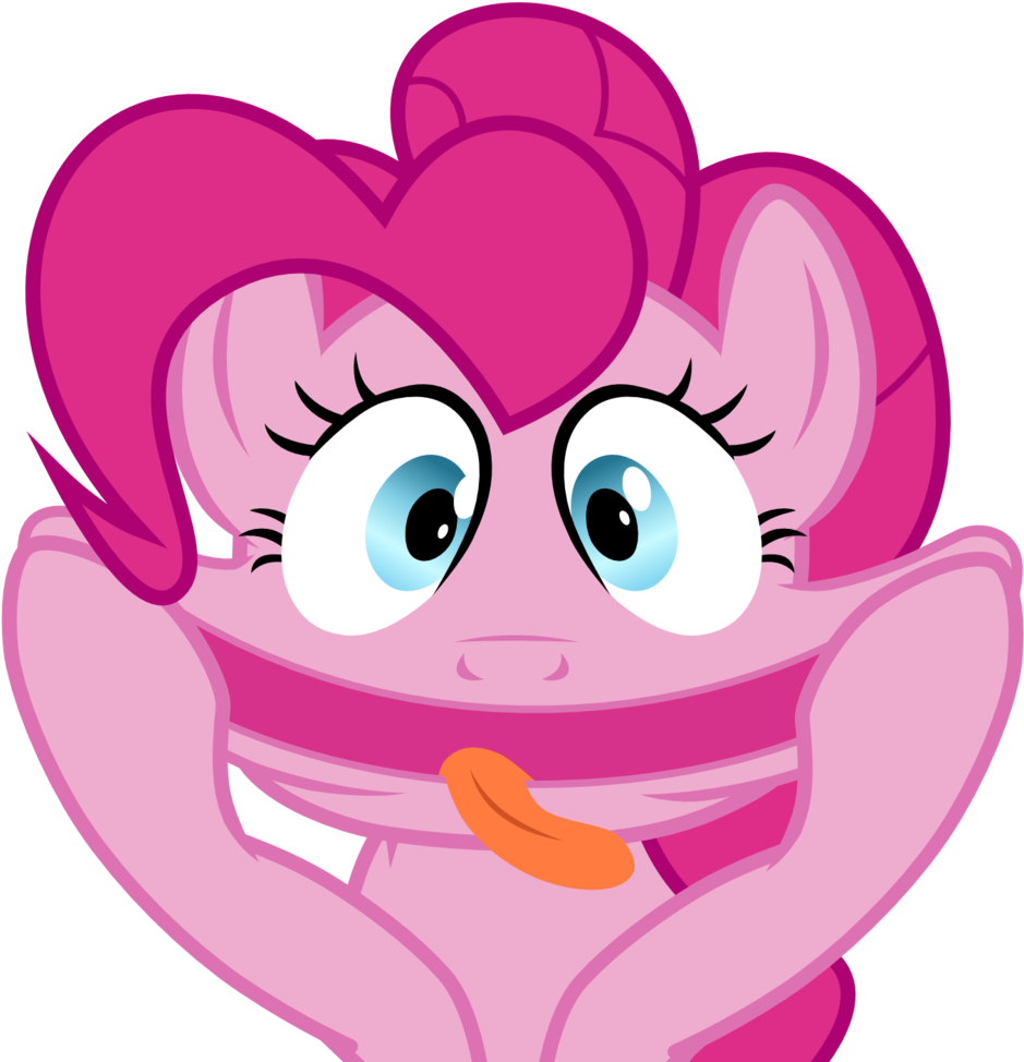 Chipmagnum, Funny Face, Pinkie Pie, Safe, Simple Background, - Applejack (1024x1024)