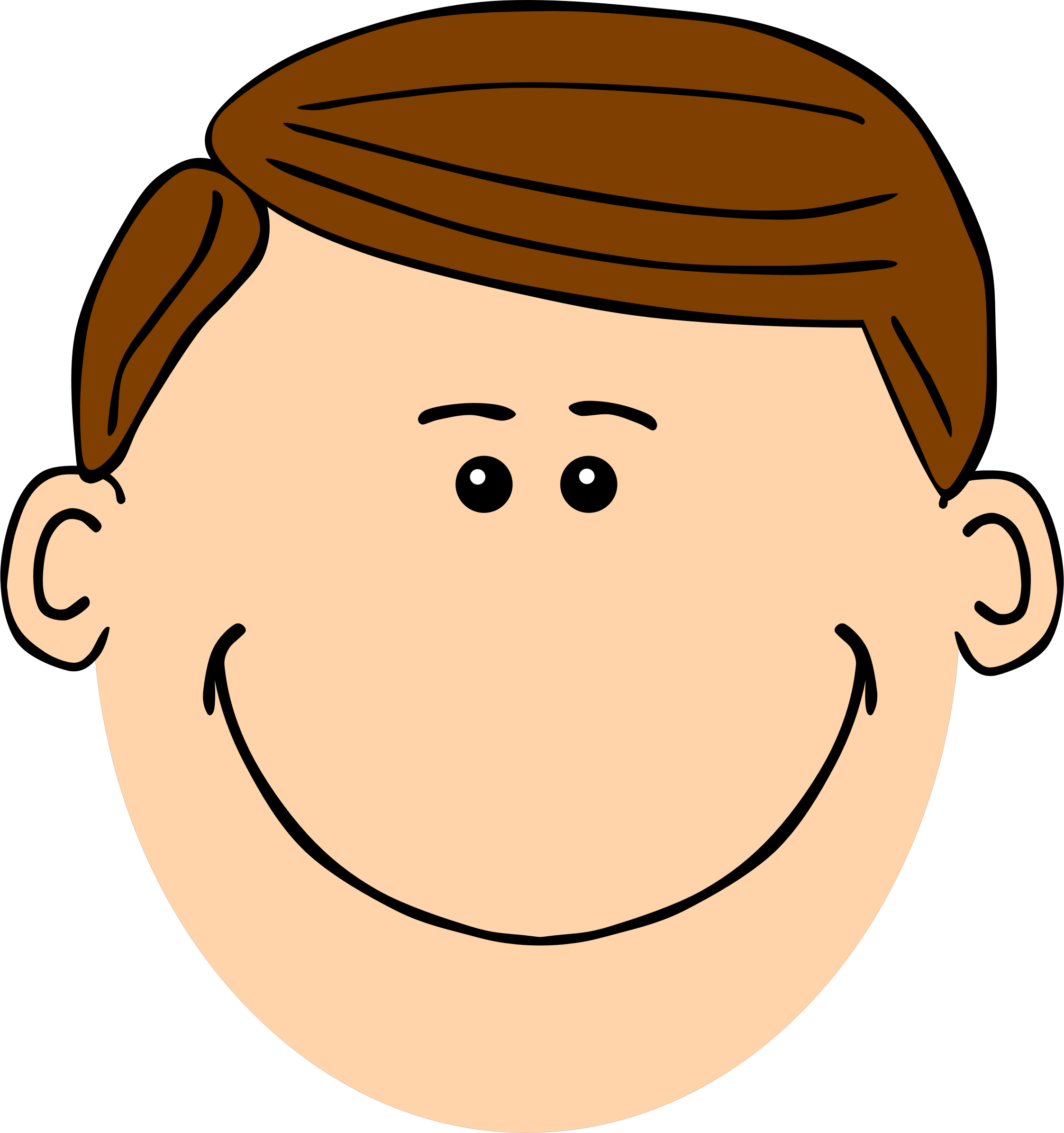 Clipart - Father Face Clipart (2245x2390)