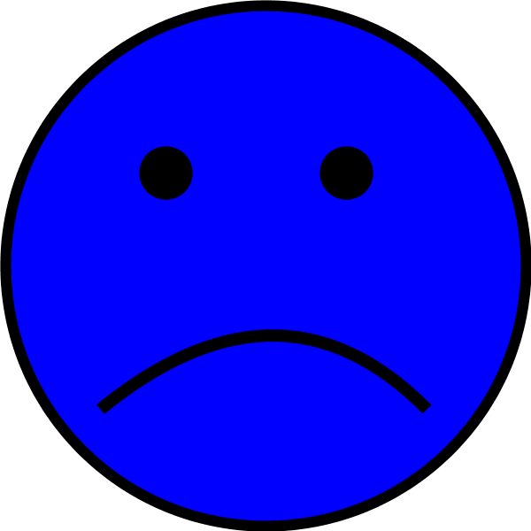 Sad Face Clip Art Image - Smiley (600x600)