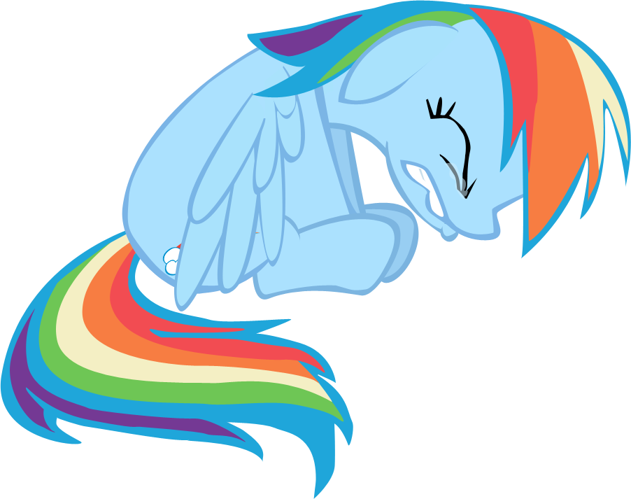 Uhh A Little Help - Rainbow Dash Sad Png (902x713)