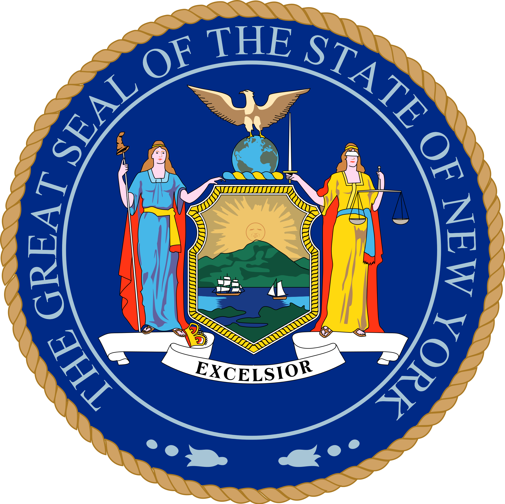 Seal Of New York - New York State Seal (2000x1995)