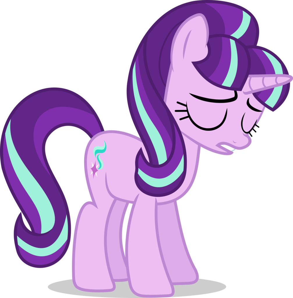 Purple Rose Clipart - My Little Pony Starlight Glimmer Sad (1006x1024)