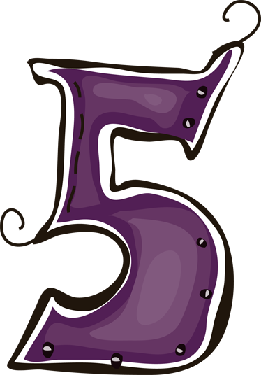 Escuela Y En Casa - Número Cinco Png (374x536)