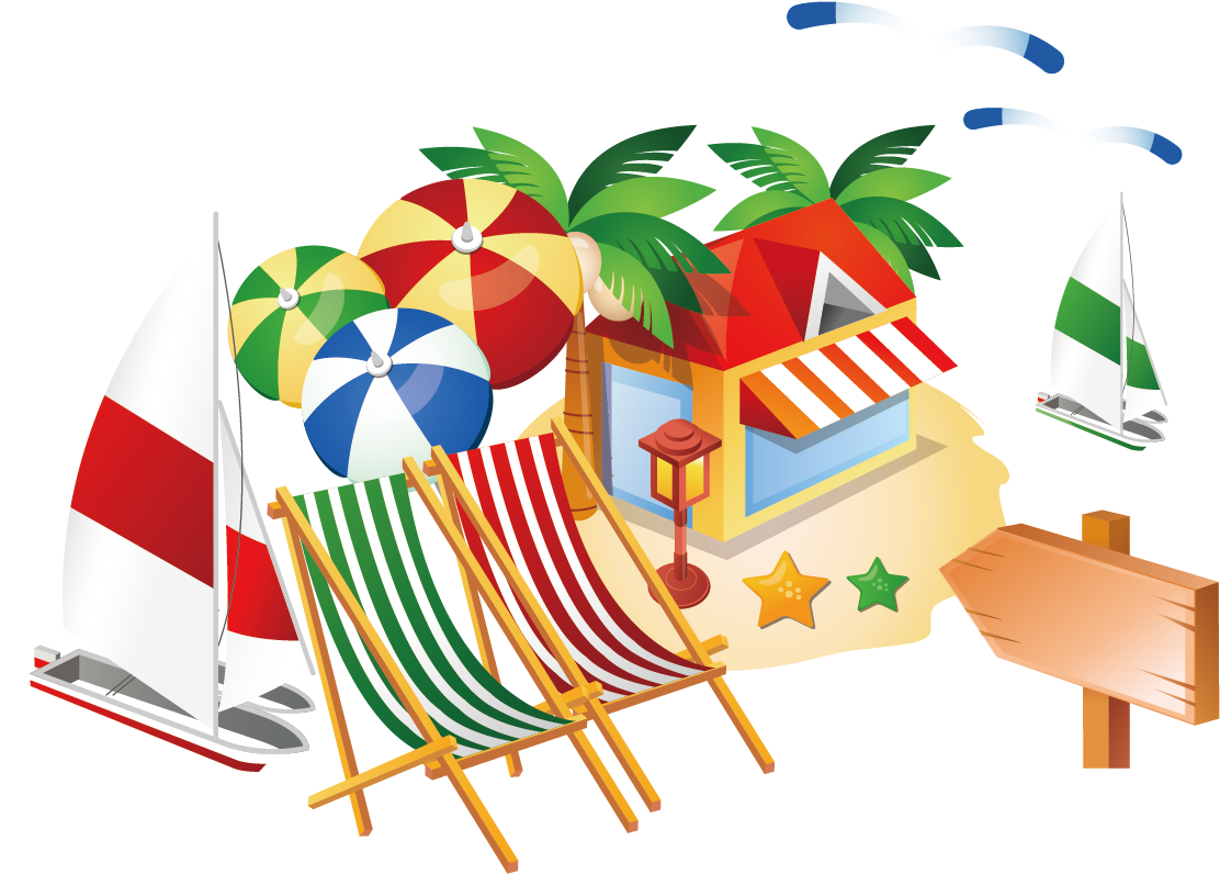 Coconut Tree House And Umbrella 1181*1181 Transprent - Coconut Tree House And Umbrella 1181*1181 Transprent (1181x1181)