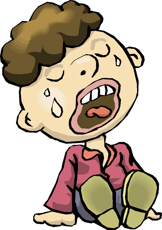 The Crying Boy Child Clip Art - Crying Kid Clipart (564x800)