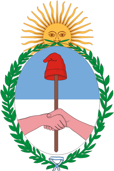 It Also Appears On The State Flag Of West Virginia, - Argentina Coat Of Arms (424x600)