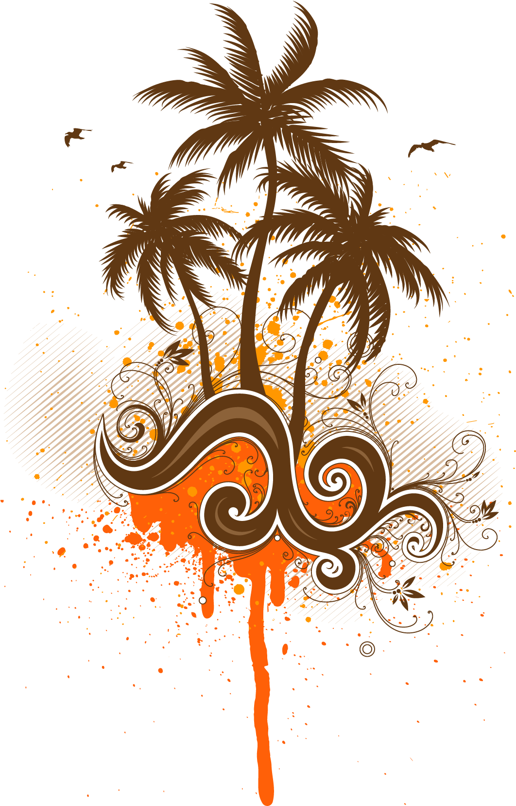 Agua De Coco Arecaceae Clip Art - Tropical Cornhole Bean Bag Toss Game (1240x1754)