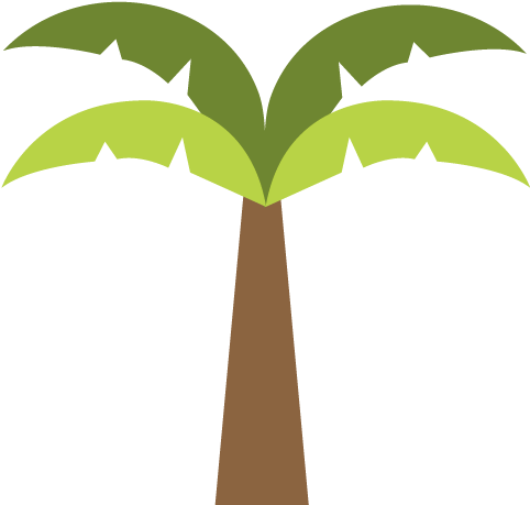 Tree Coconut Icon - Coconut Tree Cartoon Png (568x568)