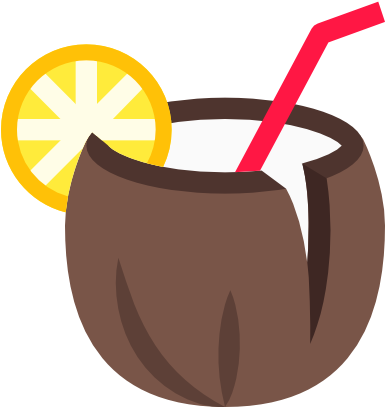 Coconut Palm Tree Clip Art Free Vector Coconut Palm - Cocktail (512x512)