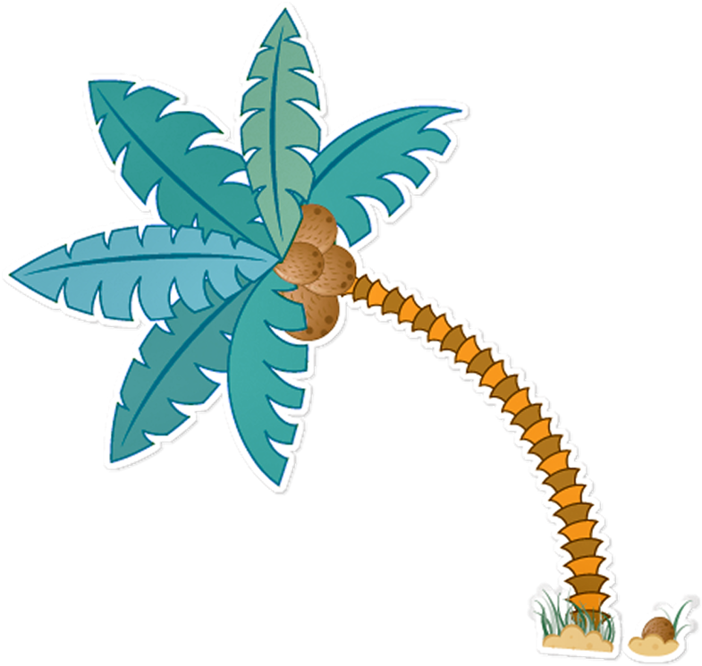 Blue Coconut Tree 800*761 Transprent Png Free Download - Blue Coconut Tree 800*761 Transprent Png Free Download (800x761)