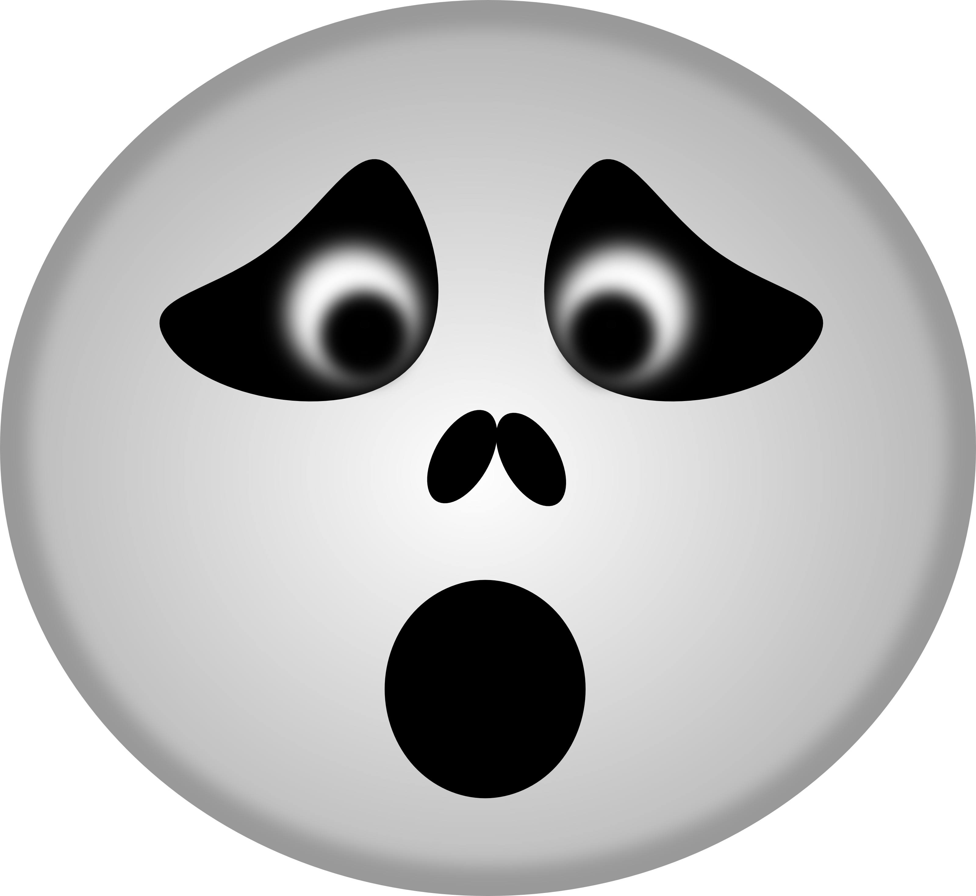 Spooky Ghost Clip Art At Clker - Click Here To Register (3200x2938)
