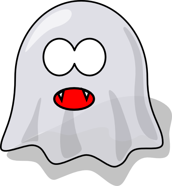 Vampire Ghost Clip Art At Clker - Fantasma De Halloween Animada (552x598)