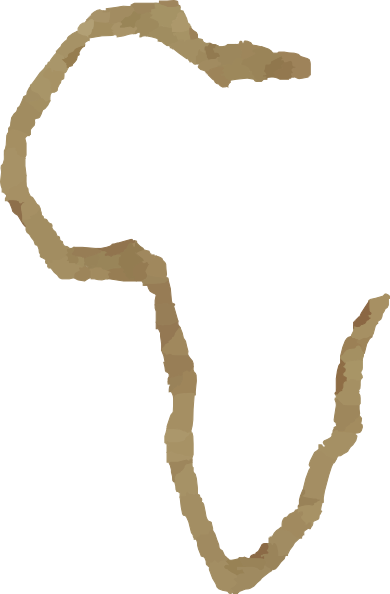 102 Best Belafrique - Outline Of Africa Vector (390x594)