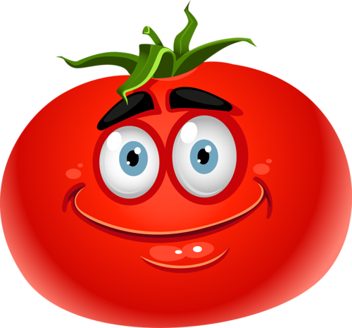 Amazone54 - Page - Tomato Clipart With Face (500x465)