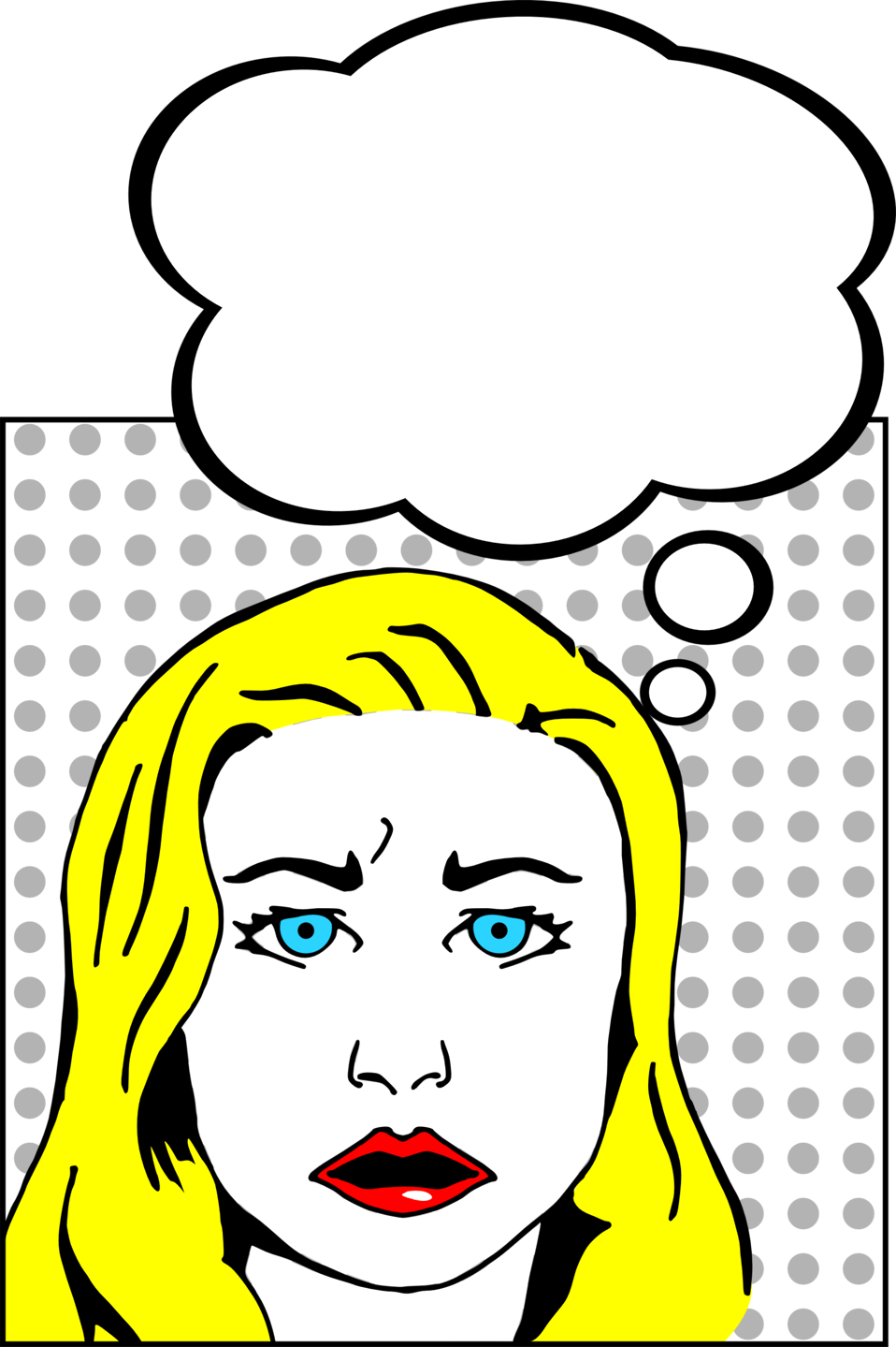 Worried Woman - Speech Bubble With Person (958x1439)