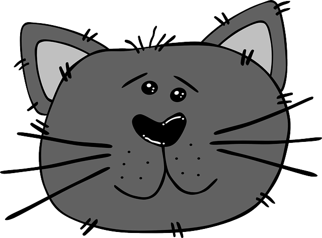 Animals, Cat, Head, Mouse, Angry, Faces, Face, Cartoon - Cartoon Cat Face No Background (640x473)
