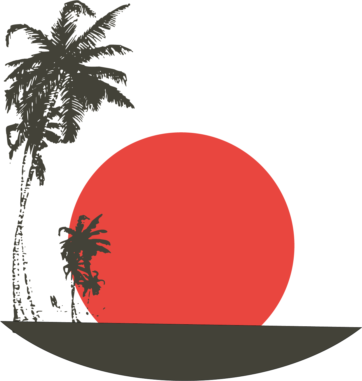 Coconut Tree Vector Silhouette 1500*1500 Transprent - Coconut Tree Vector Silhouette 1500*1500 Transprent (1500x1500)