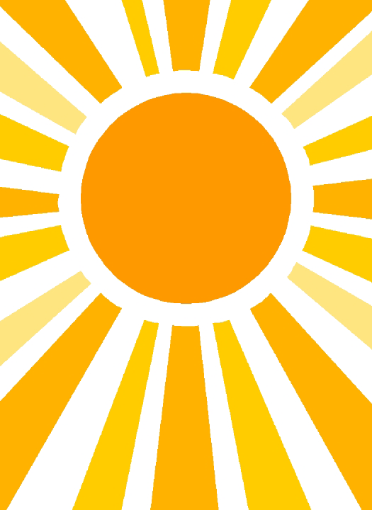 Clip Arts Related To - Sun Rays Clip Art (525x720)