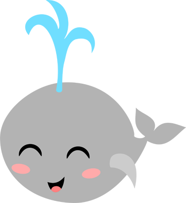 Chibi Whale - Chibi Whale Png (368x400)