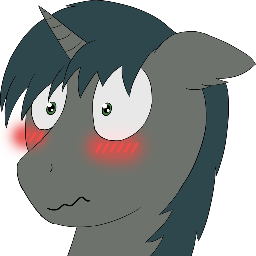 Da Random, Blushing, Bust, Derpibooru Exclusive, Ear - Cartoon (1024x1024)