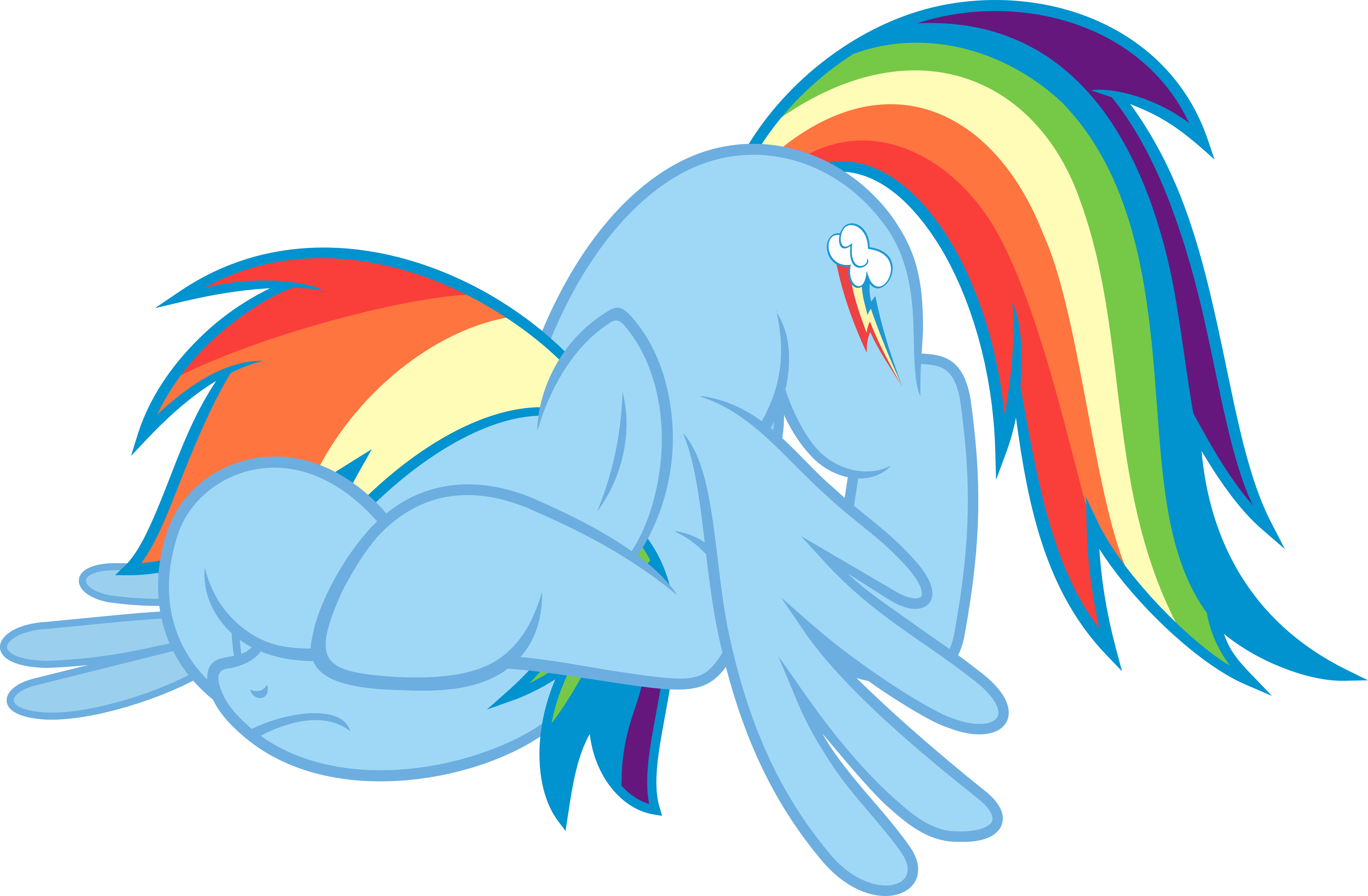 Slb94, Covering Eyes, Embarrassed, Face Down Ass Up, - Mlp Rainbow Dash Covering Her Eyes (6000x3931)