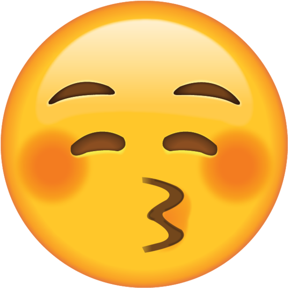 Blushing Emoji Png Pic - Winking Emoji (600x600)