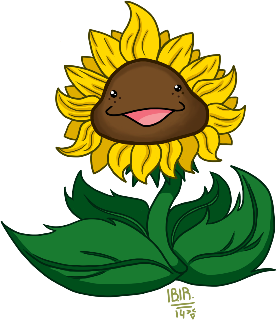 Zombies Sunflower For Elizabeth By Skull Splinters - Plants Vs. Zombies (1006x1159)