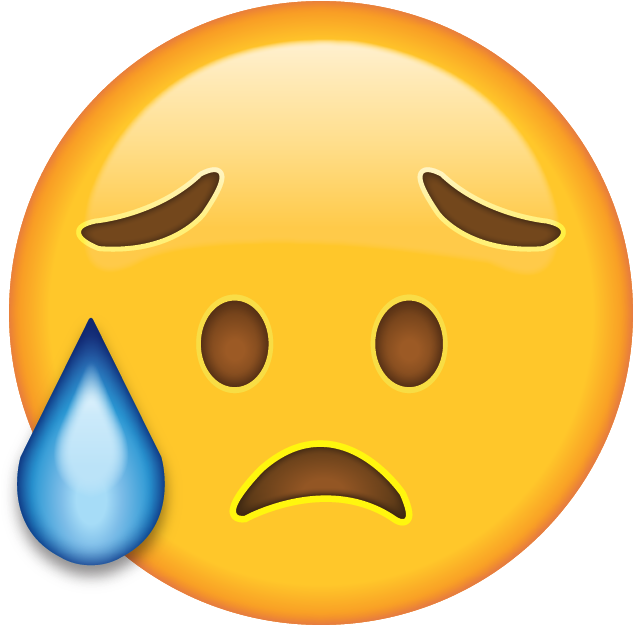 Download Ai File - Disappointed But Relieved Face (640x640)