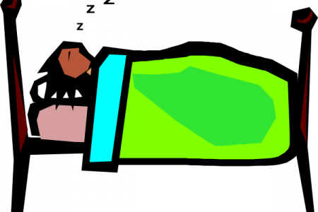 Bed Clipart Sleepy Person - Clip Art (450x300)
