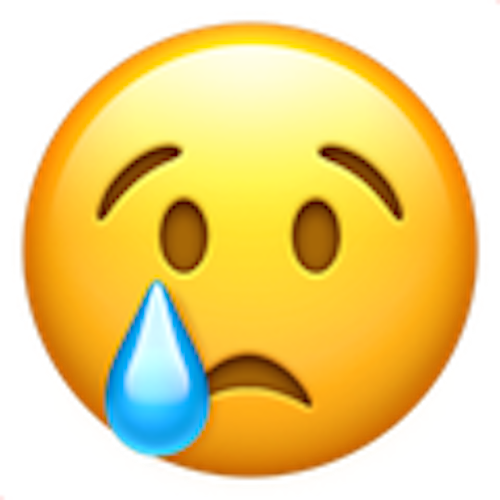 Emojis - Emoji 😢 (500x500)