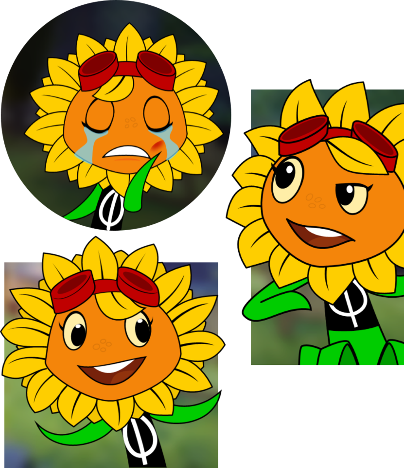 Solar Flare In-game By Ngtth - Plants Vs Zombies Anime Fanart (831x962)