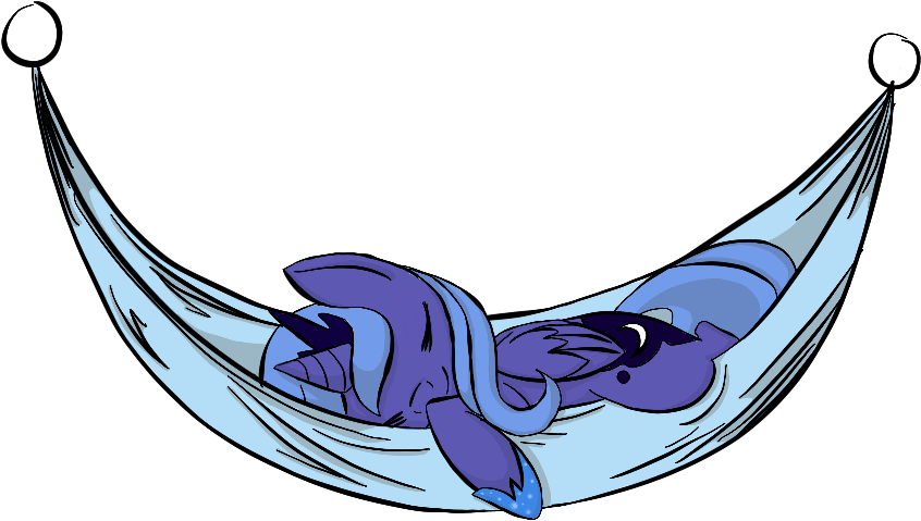 Sleepy Hammock Ponies- Unicorn Vector By Linkling On - Sleepy Hammock Ponies- Unicorn Vector By Linkling On (960x704)