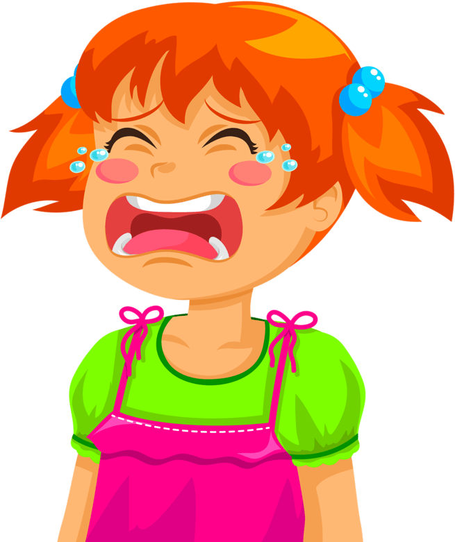 Child Crying Clipart - Crying Clipart Png (666x800)
