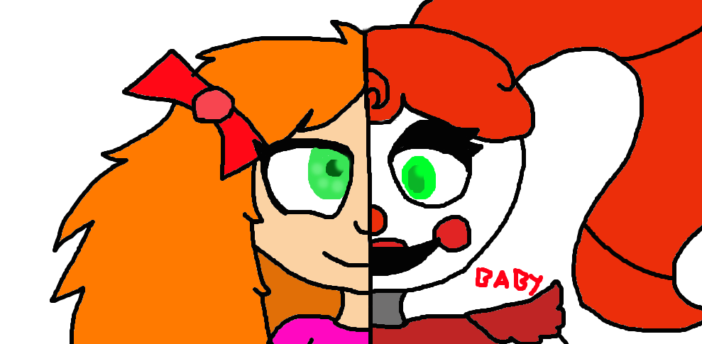 Icecream Child Face With Baby By Lolbit Teh Fox - Cartoon (989x485)