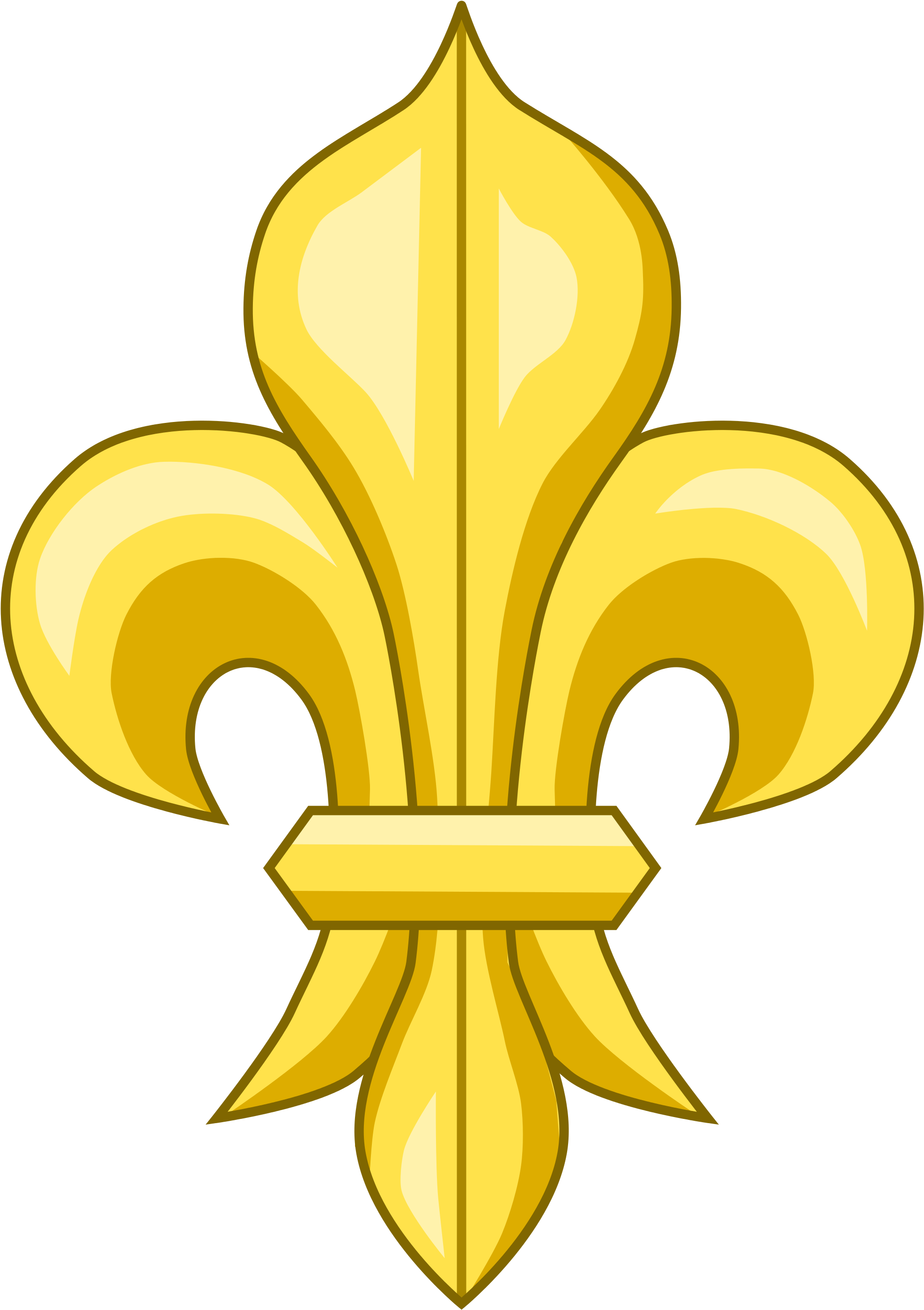 Open - Fleur-de-lis (2000x2853)