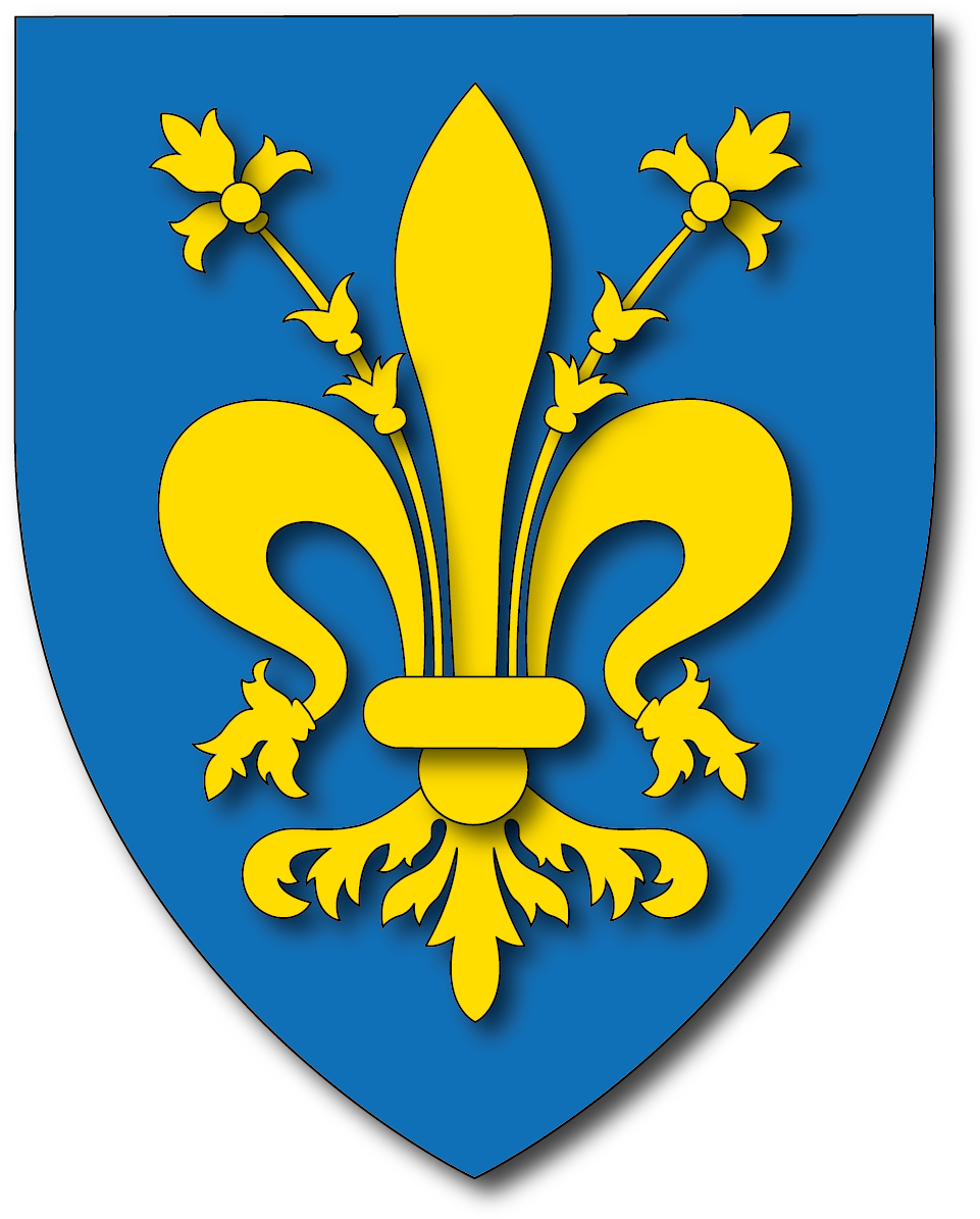 Blason D'azur À Un Lys - Blason Fleur De Lys (968x1205)