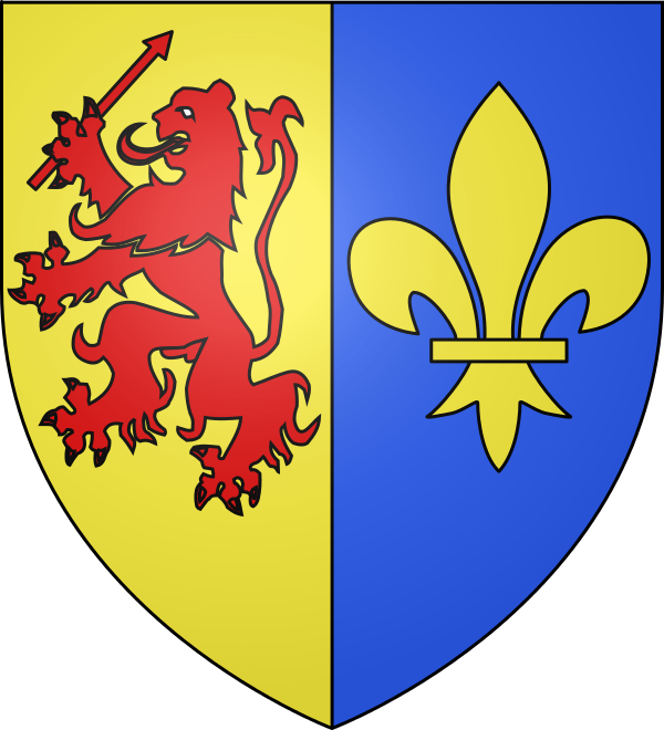Tandis Que La Fleur De Lys Symbolise La Reconnaissance - De Briquessart Coat Of Arms (600x660)