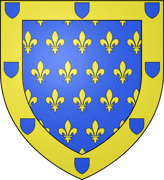 Fleur De Lys Blanc En Plus D'avoir Été Le Premier Roi - Blason Ardeche (545x600)