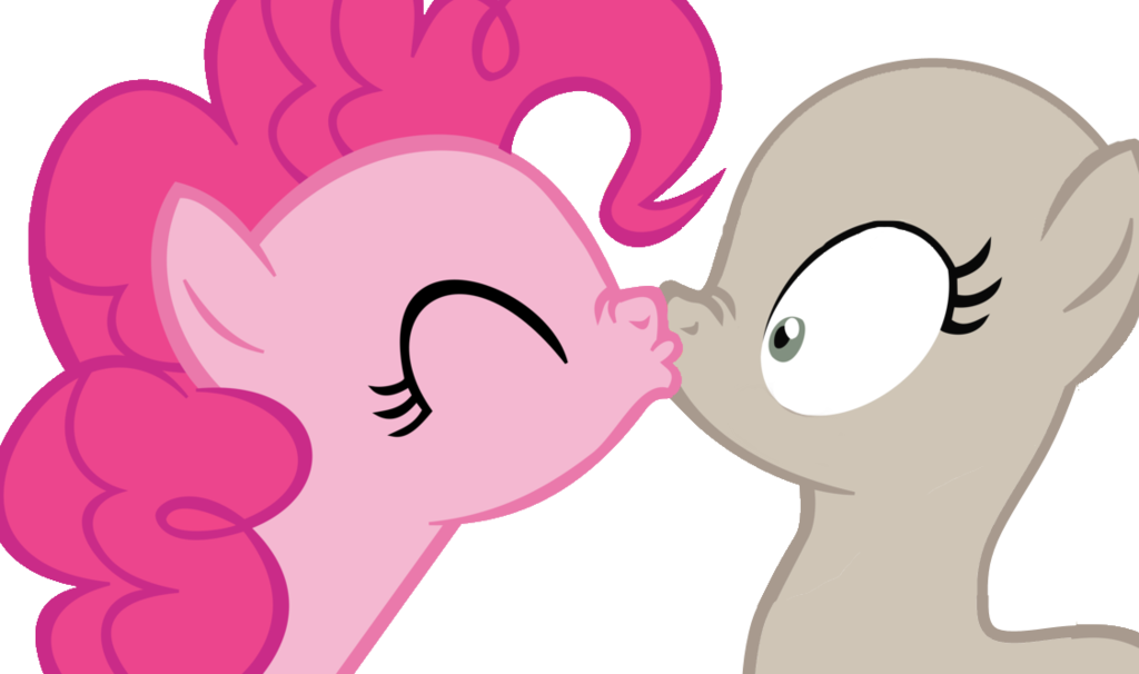 Kiss Pinkie Pie By Claaawdeen - Mlp Base With Pinkie Pie (1024x606)