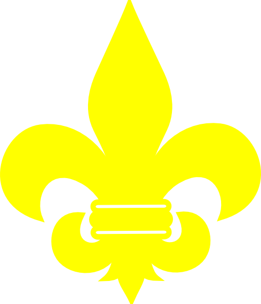 Yellow Place Fleur De Lys - Boysscout Logo (510x594)