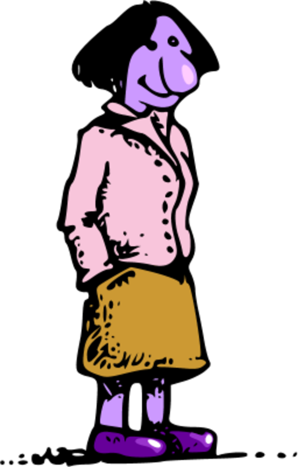 Woman Standing With Big Nose - Brain Teaser Maths Puzzles (600x938)