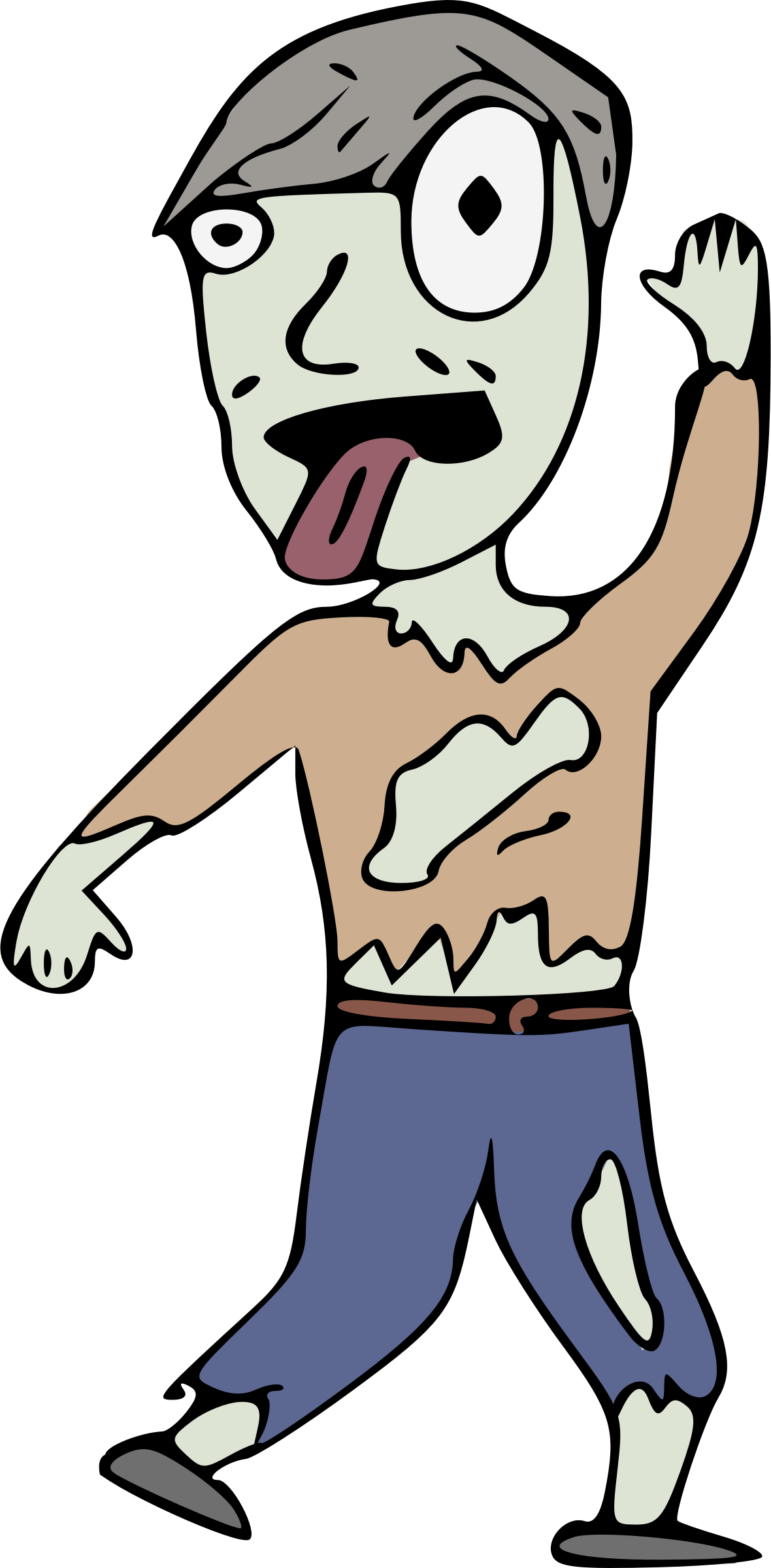 Zombie - Zombies Png Cartoon (1180x2400)