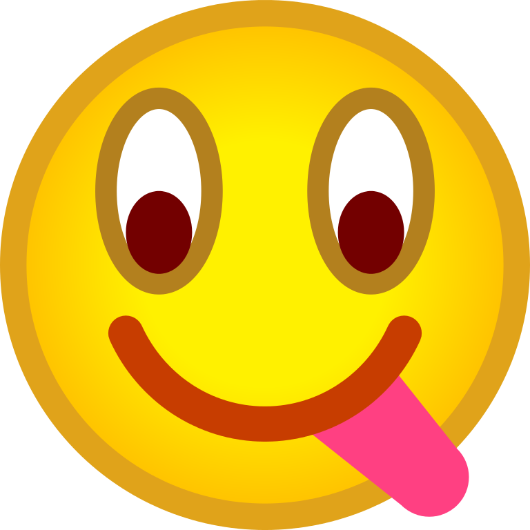 File - Emoticon Tongue - Svg - Wikimedia Commons - Tongue Emoticon (768x768)