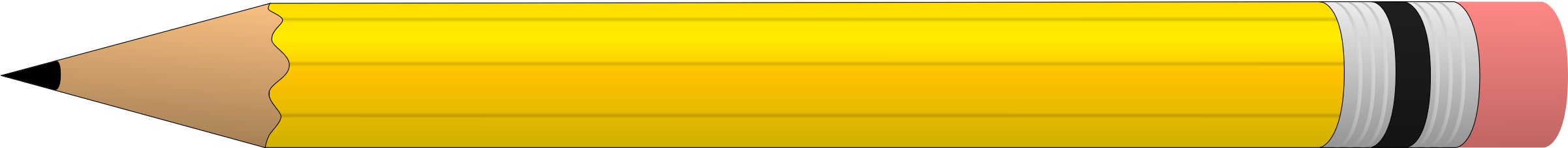 Pen Clipart Vertical - Horizontal Pencil Clip Art (2400x2400)