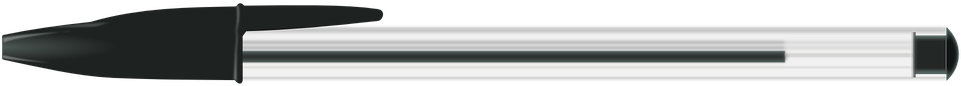 Horizontal Pencil Clip Art - Bic Png (960x480)